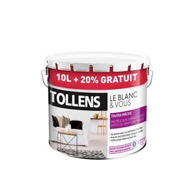 Blanc & vous velours 10l+20% - Gedimat - TOLLENS