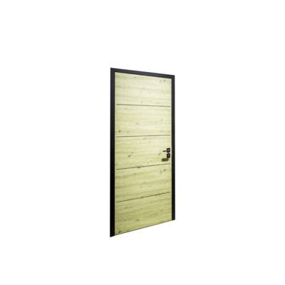 Bloc-porte tubulaire LINEO décor chêne Artis structuré hui.100 à 116 mm noir mat - 204 x 83 cm - Gedimat - WESTAG