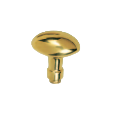 Bouton double ovale DUBOIS SAS - 197 - Carré 7 mm - Laiton poli - 112036 - Maxoutil