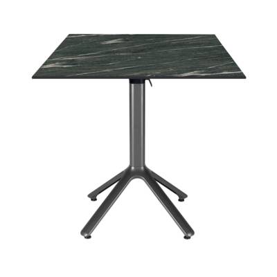 Table rabattable 70x70cm ardoise calypso - terrasse - RestooTab