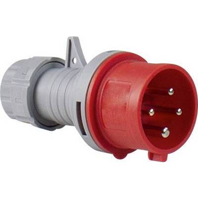 Fiche Mâle CEE - 32 A - 4 pôles - 400 V - 60572 - Maxoutil