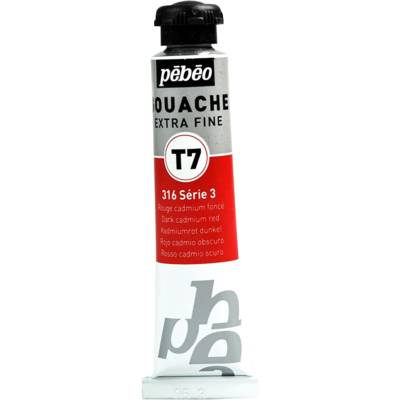 Tube 20ml Peinture Gouache T7 extra fine ROUGE CAD FC