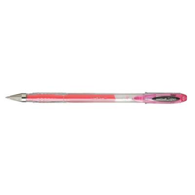 Roller encre gel Signo UM120 pointe moyenne 0,7mm rose - Uni-Ball