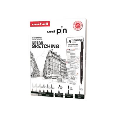 Coffret feutres techniques Urban sketching 8 + 1 Porte-mines