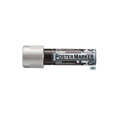 Marqueur "PosterMarker Tempera" "EPP30" pointe carrée 30 mm argenté - ARTLINE