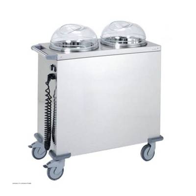 Chariot chauffe-assiettes 2 piles - Vesto