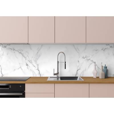Joue d'habillage de cuisine POLVA rose poudré satin - Gedimat - BCD