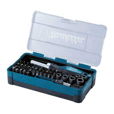 Coffret Fixation Embouts + Tournevis à cliquet + 45 Accessoires - Gedimat - MAKITA