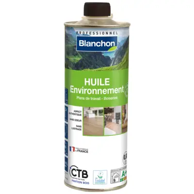 Huile environnement biosourcee 0,5l bois brut (sur essences claires) - BLANCHON - 02171011