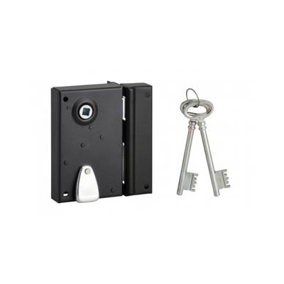 Serrure applique verticale 4 gorges à fouillot droite 70x110mm - Gedimat