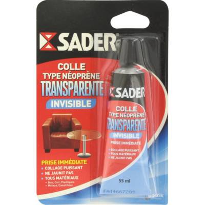 Colle contact transparente - Gedimat - SADER