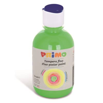 Flacon Gouache Ready-Mix Fluo 300 ml with flow control cap Vert brillant 610 - PRIMO