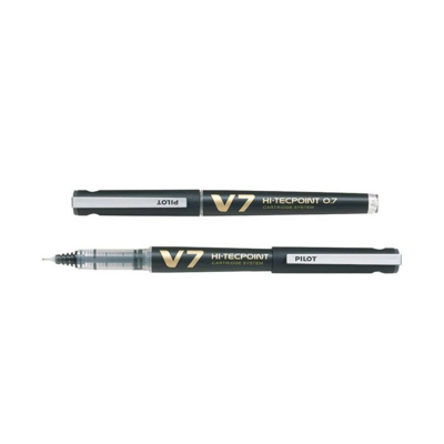 Roller Rechargeable Hi-TechPoint V7 Begreen Pte Moyenne Encre liquide Noir