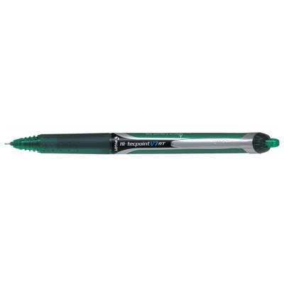Stylo Roller à encre Rétractable Hi-Tecpoint V7 RT Trait 0,5 mm Vert