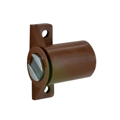 Loqueteau magnétique rond à pattes à visser 4kg brun - Gedimat - NORAIL