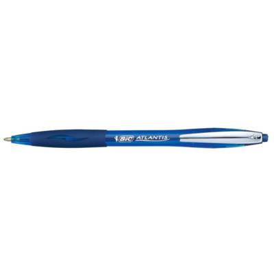 Stylo bille ATLANTIS SOFT Pointe Moyenne 1 mm Bleu - BIC