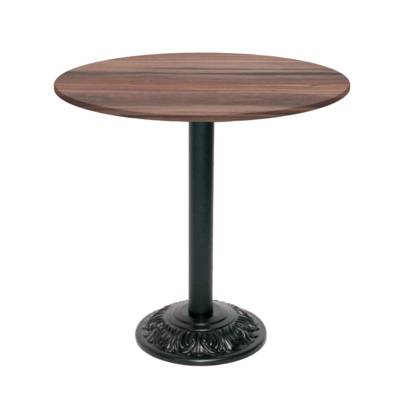 Table pied noir Ø70cm chene montagne - intérieur - RestooTab