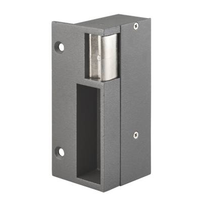 Gâche électrique - L.56 x H.123 x P.55 mm - laqué gris - Gedimat