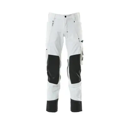 Pantalon avec poches genouillères MASCOT Ultimate stretch - 17179-311-Blanc-90-46