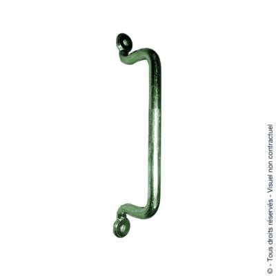 Poignée fil à pattes zingué blanc D8 165mm - Gedimat - AFBAT