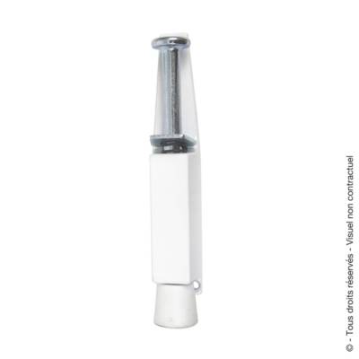 Fixe porte à pédale pour porte blanc - 130mm - Gedimat - AFBAT
