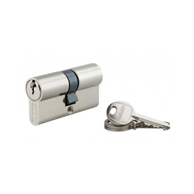 Cylindre de serrure double entrée SA, 30 x 30 mm, anti-arrachement, nickel, 3 clés - 1 pièce - THIRARD - 00016258 - Maxoutil