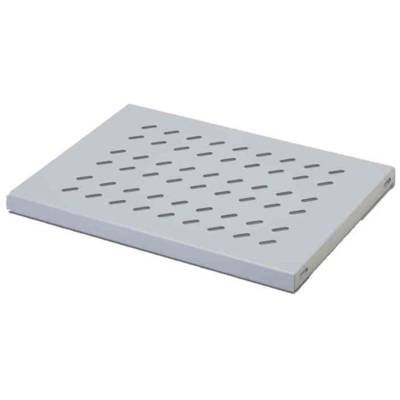 Etagère pour baies réseau, profondeur 345 mm, 1 U Gris Lumière