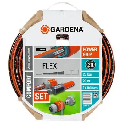 Kit de tuyau GARDENA PowerGrip Flex Ø15mm L. 20m - 18044-26