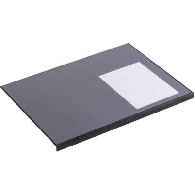 Sous-main Rectangulaire avec Rebord de Protection et Rabat Transparent 65 x 50 cm Noir - DURABLE
