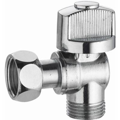 Robinet d'arrêt wc équerre 1/4 tour mâle femelle écrou libre MF3/8 (12x17) laiton chromé NOYON & THIEBAULT - 294-12CL1 - Maxoutil