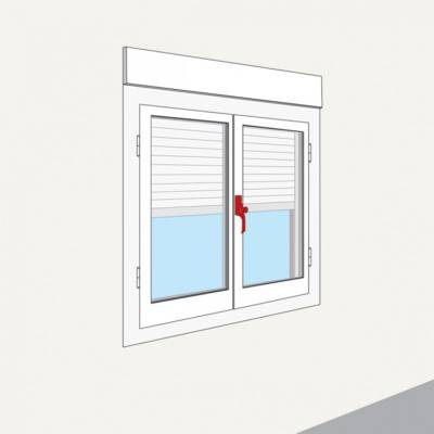 Poignée de crémone à clé n°1 - blanc - Gedimat - AFBAT