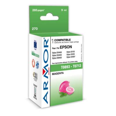 K12316 Cartouche Jet encre compatible avec T0713 T0893 magenta - ARMOR