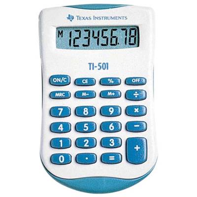 Calculatrice de poche TI-501 - 8 chiffres - TEXAS INSTRUMENTS