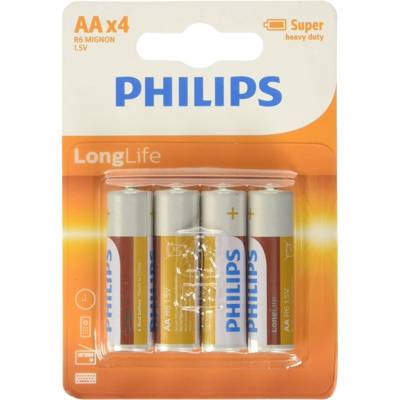 Pack de 4 piles Longlife R06 Mignon AA