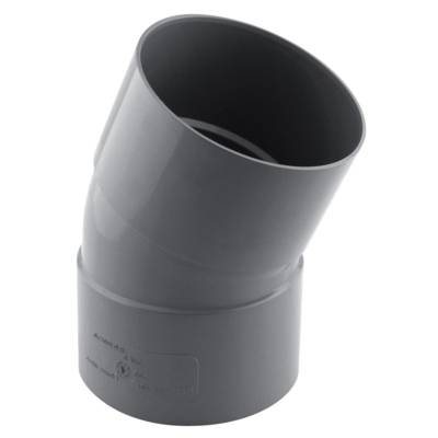Coude PVC 30° femelle/femelle pour tube d'évacuation - D100 - Gedimat - FITT