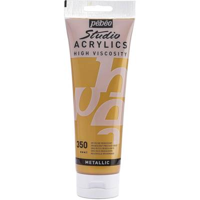 Tube 250ml Peinture Acrylique Fine Haute Viscosité Or Riche
