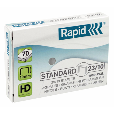 Boite de 1000 agrafes galvanisées Standard 23/10 - Rapid