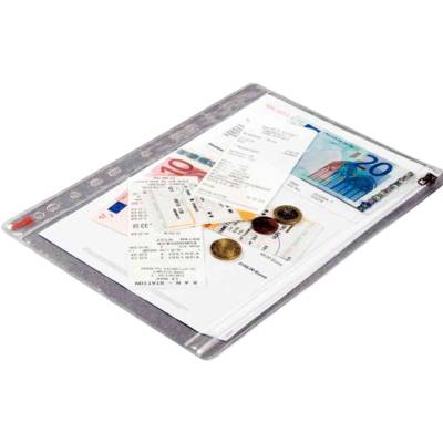 Lot de 5 pochettes fourre-tout en PVC 20/100e perforation 11 trous