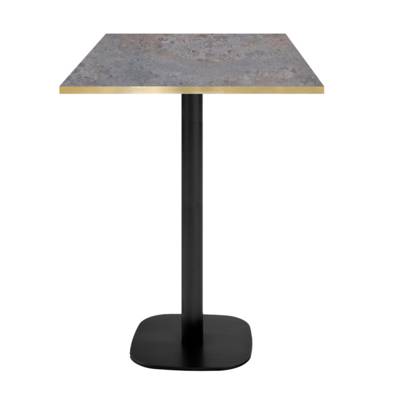 Mange-debout pied noir 60x60cm caldeira chants laiton - intérieur - RestooTab