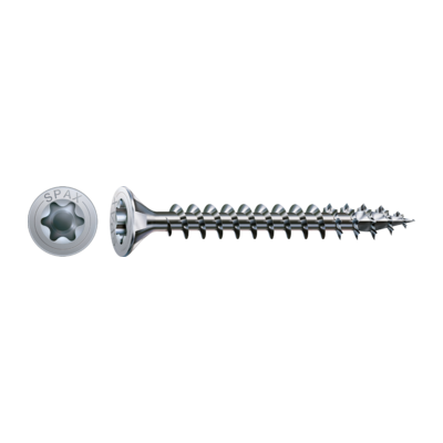 Vis universelle SPAX Filetage total - Tête fraisée TORX T20 - Ø4 x 25 mm - Boite de 1000 pièces - 1191010400255 - Maxoutil