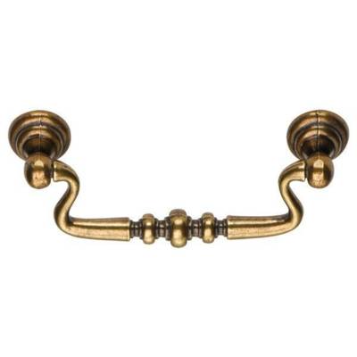 Poignée tombante zamak bronze entraxe 96mm long.115mm sous coque de 1 pièce - Gedimat - INTERGES.COM