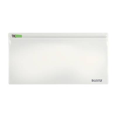 Sachet de 2 pochettes enveloppe à zip Traveller PVC 2/10e, format S Transparent