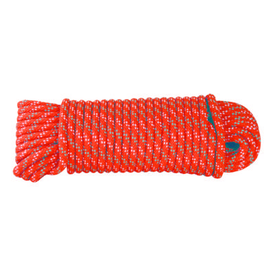 Corde tressée polypropylène/polyamide orange D6mm - 15m - Gedimat - CHAPUIS