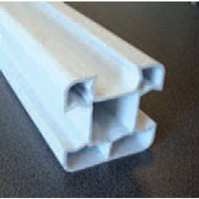 Poteau 3 directions PVC - 2,40 m - blanc - Gedimat