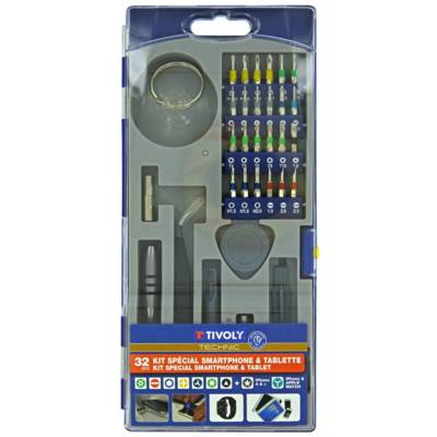 32 pièces -Embouts et accessoires pour smartphone & tablette - TIVOLY - 11501570060 - Maxoutil