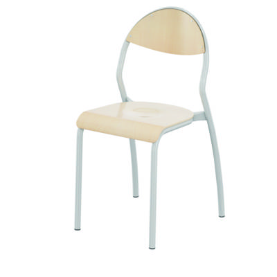 Chaise NUAGE assise et dossier bois Blueprotech® piètement époxy - T6
