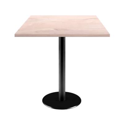 Table pied noir 70x70cm chene bosco - intérieur - RestooTab