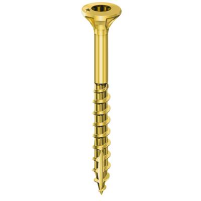 Vis ROCKET tête fraisée acier bichromaté 6 x 120/70 mm - seau de 320 pièces - Gedimat