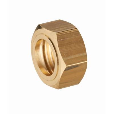 Écrou 6 pans laiton pour collet battu femelle F1/2' (15x21) NOYON & THIEBAULT - Ø 12 mm - 112-1512L1