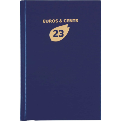 Agenda de bureau carré Standard Euros- Cents 1 jour 210x135 mm Coloris Aléatoire